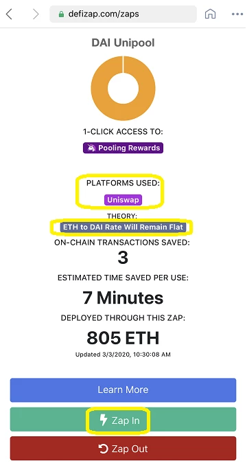 eth/dai pool