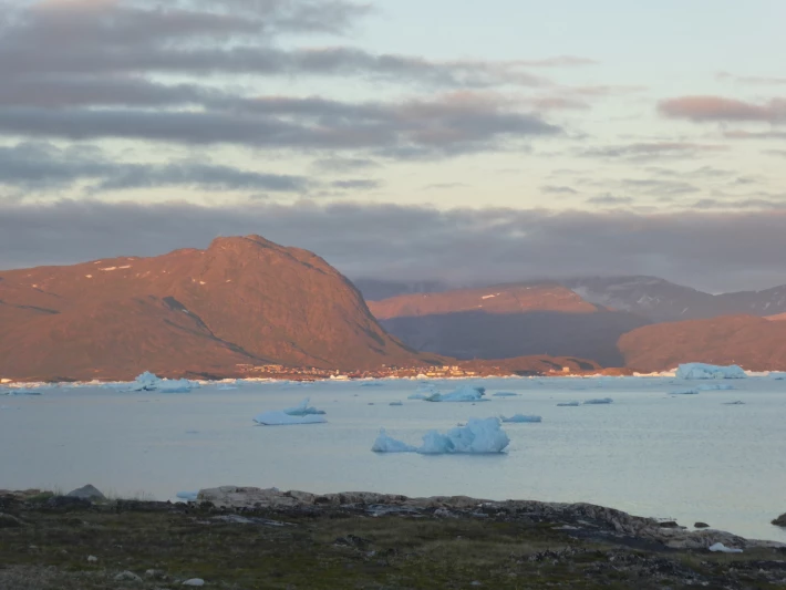 Narsaq in the evening sun