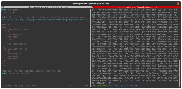 unidump code