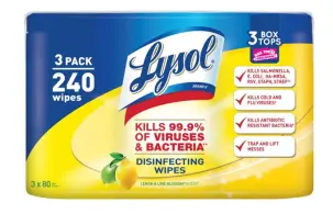alcohol hand wipes