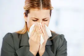 use tissues when sneezing
