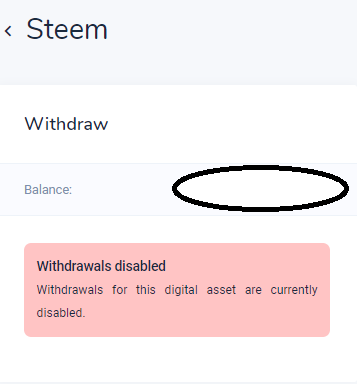 No Withdrawals warning on Bitvavo