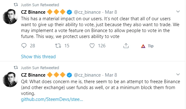 Binance CZ tweet