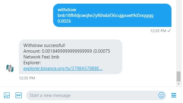 withdraw BNB