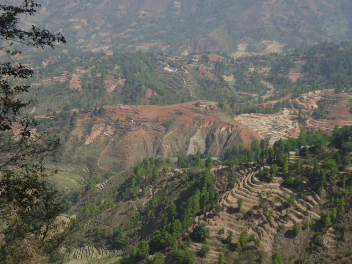 The valley to our feet