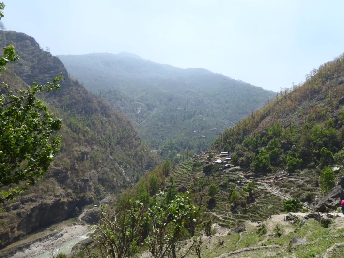 Looking back into the valley