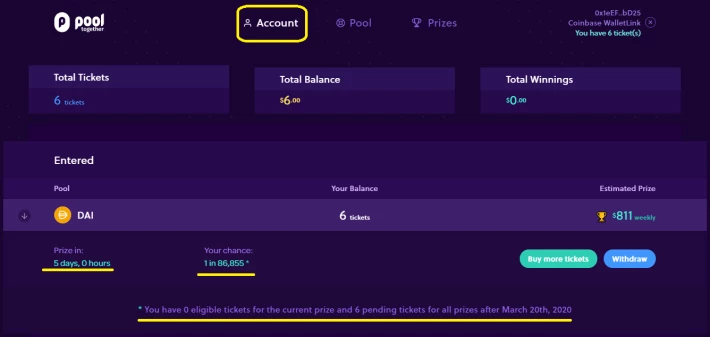 account page
