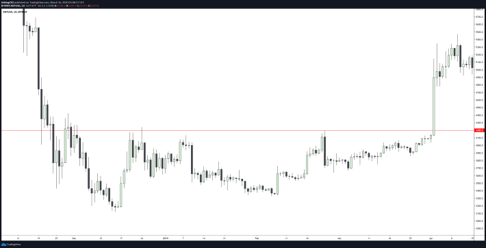 XBT/USD Bitmex 1D Chart