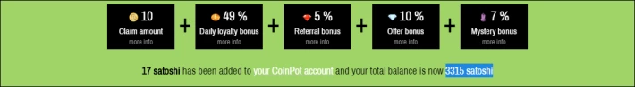 Proof of work CP Bitcoin Moon Faucet