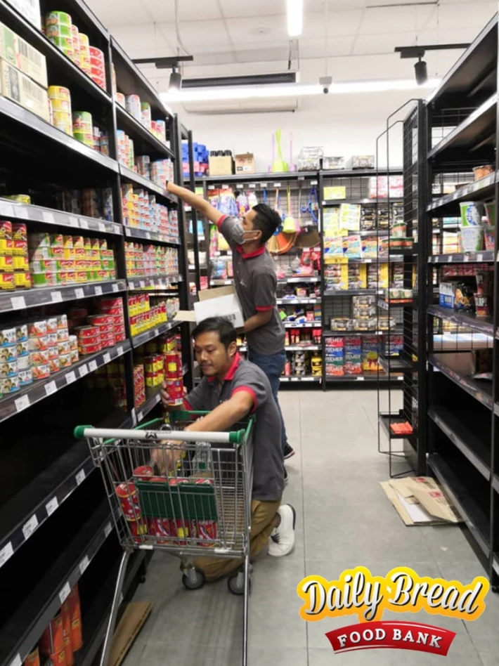 Stocking up can food
