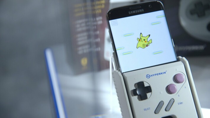 Accessory to transform any phone into a Game Boy.