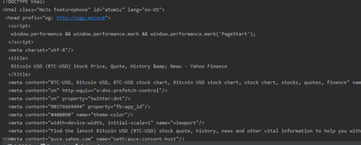 html code