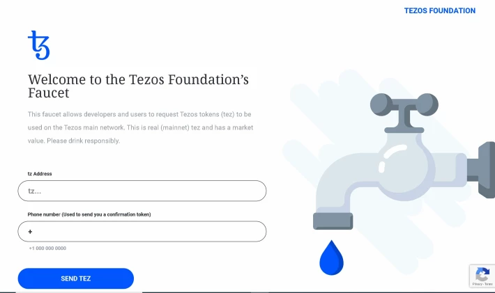 Tezos Foundation homepage