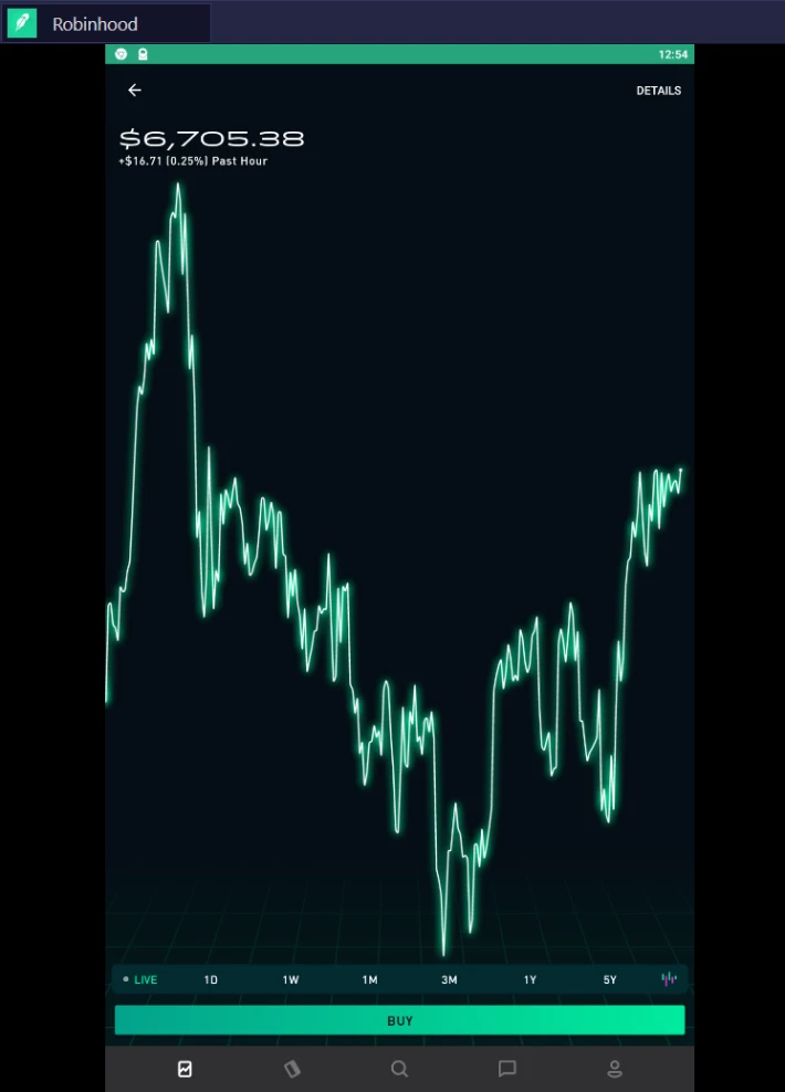 Robinhood in Bluestacks