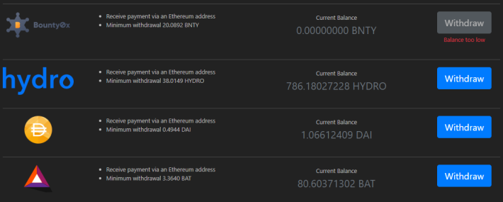 Publish0x Balance