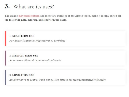 Ampleforth use cases