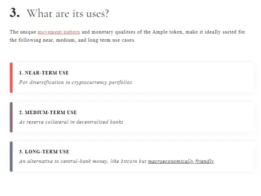 Ampleforth use cases