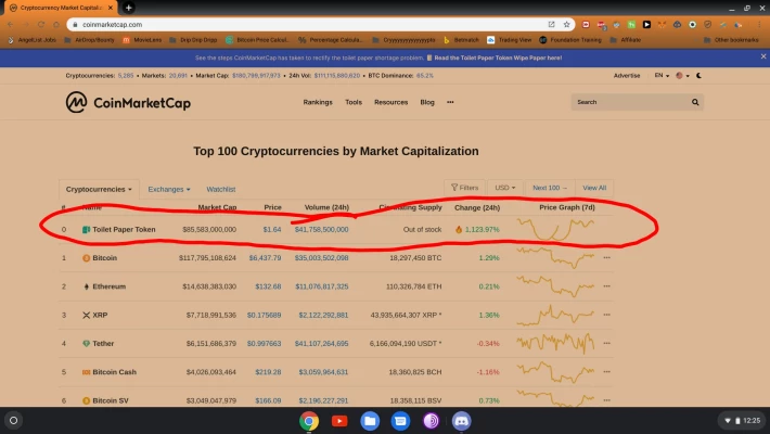 Toilet Paper Token
