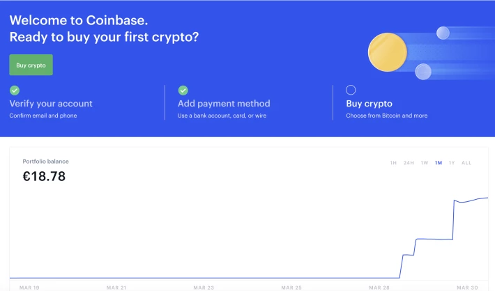 Dasdbord-Coinbase