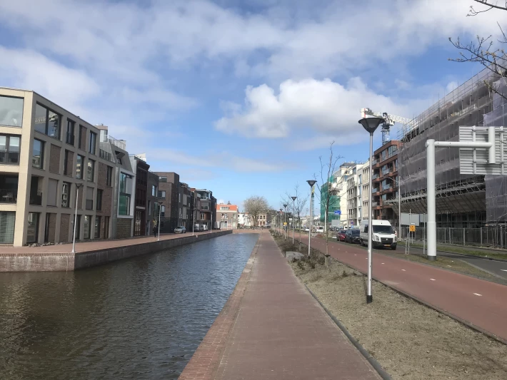 Blue skies over Delft during the Corona crisis. March 2020