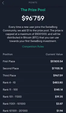 Swissborg Rank
