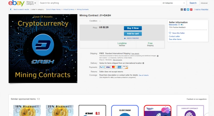 One of the ad on eBay