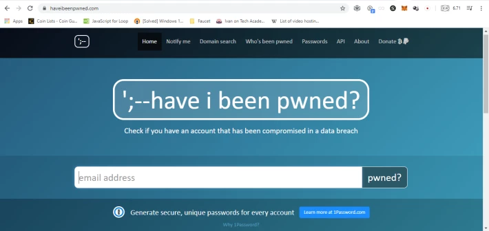 https://haveibeenpwned.com