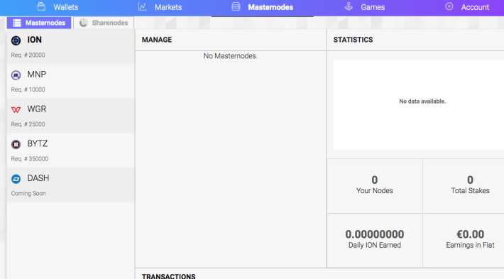 Masternodes hosted