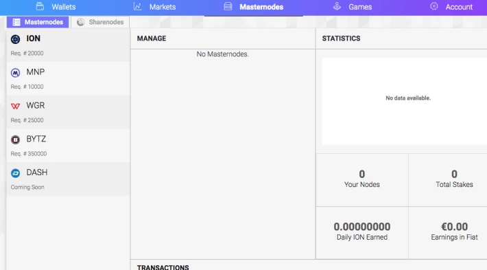 Masternodes hosted
