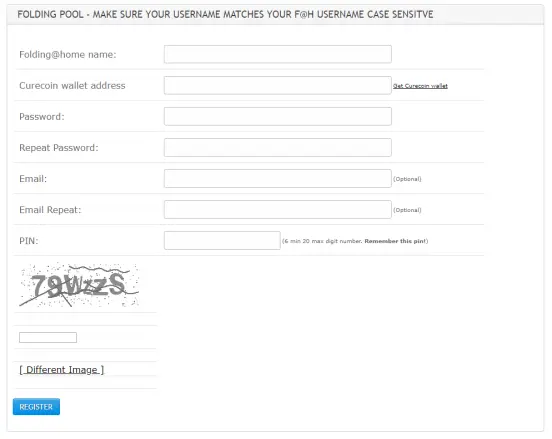 Pool Registraion Form