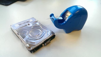 Apply Sticky Tape to Metal Cover