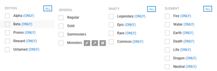 Filter Options