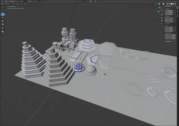 Blender multiple objects in a single file
