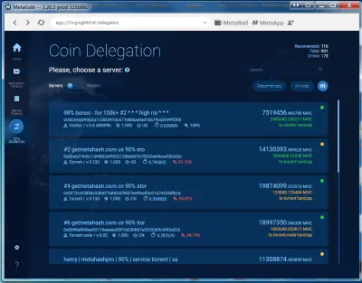 MHC-Coindelegation