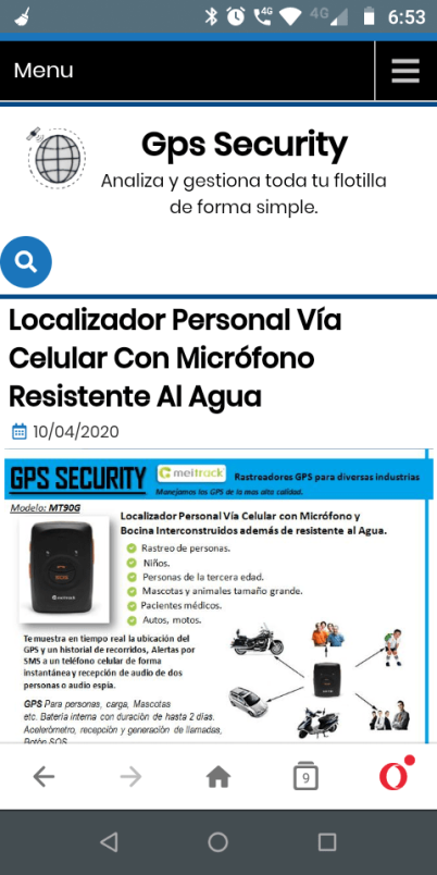Tema wordpress en móvil