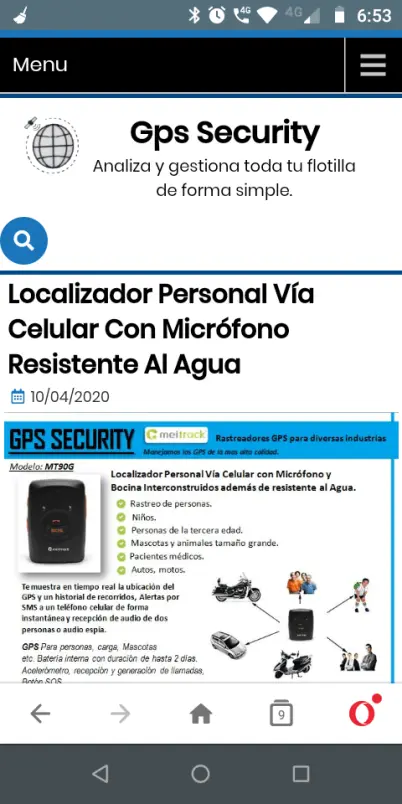 Tema wordpress en móvil