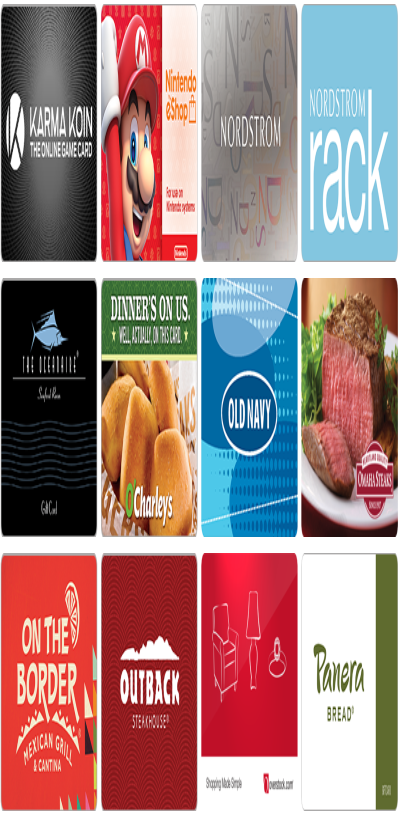 gift cards