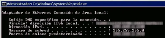 Dirección IP nueva