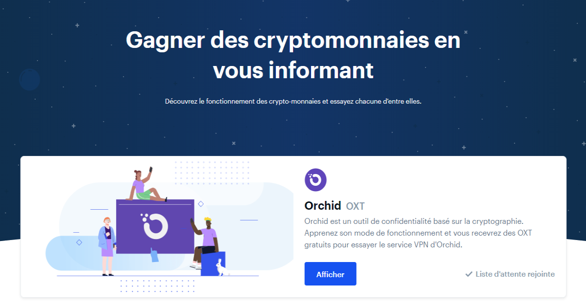 Coinbase Earn pour gagner des cryptos gratuitement