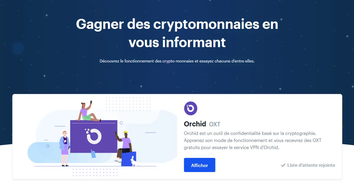 Coinbase Earn pour gagner des cryptos gratuitement