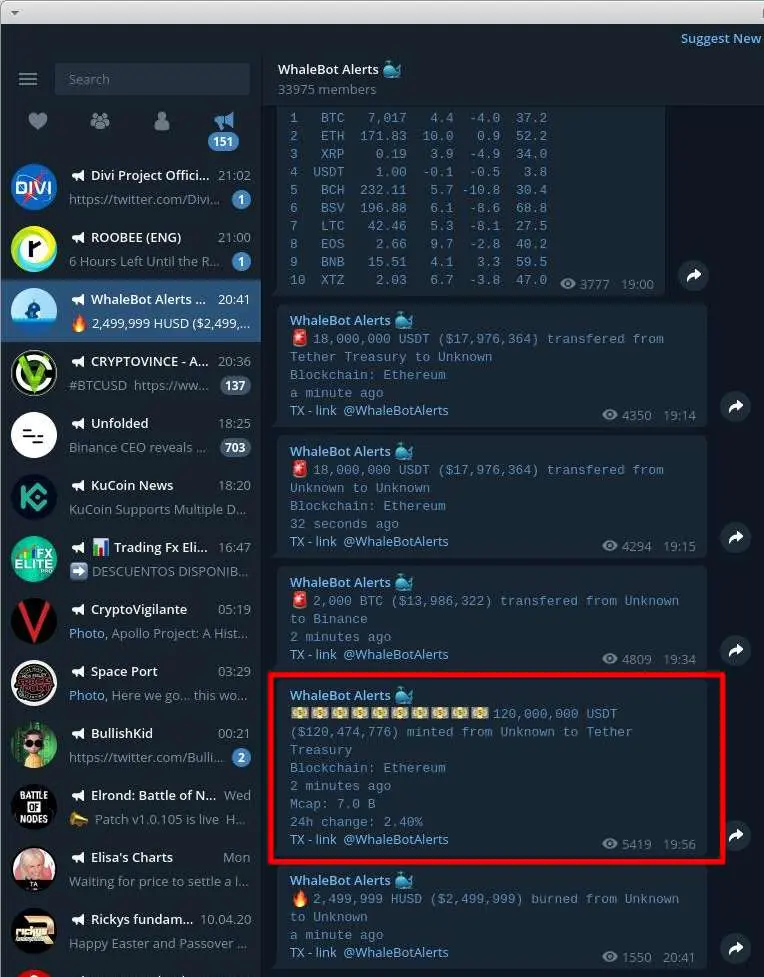 whale bot screenshot