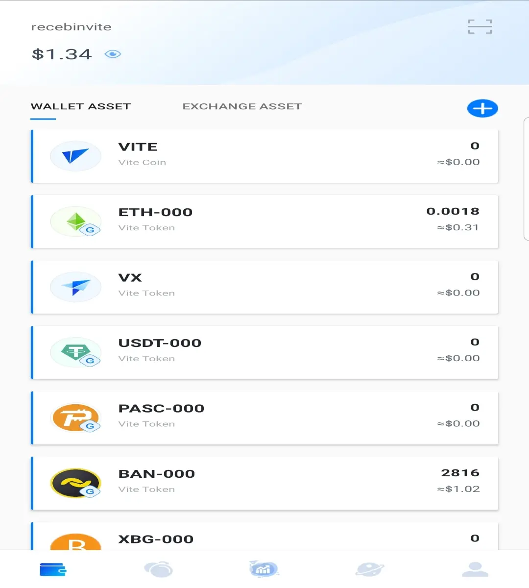 Wallet interface