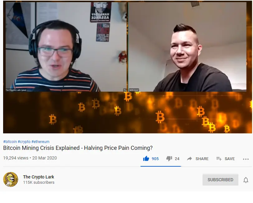 cryptolark, youtube channel, bitcoin mining