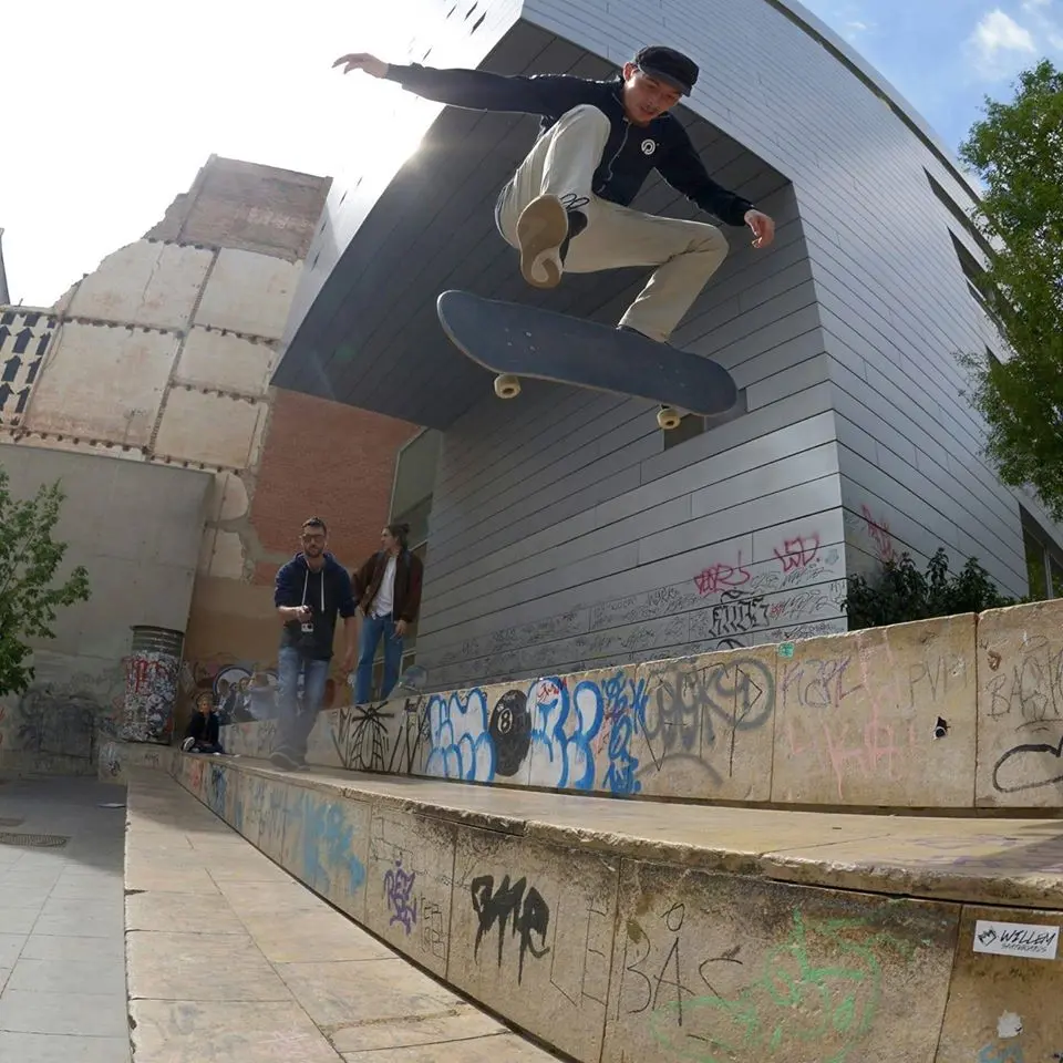 Nollie Flip at MACBA, BCN