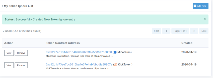 Shitcoins added