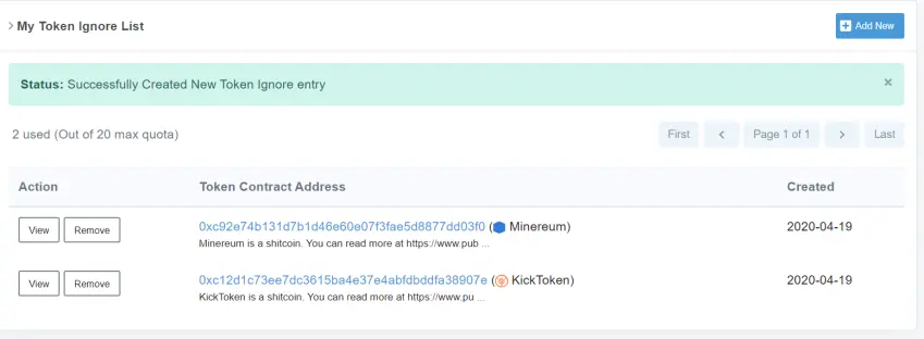 Shitcoins added