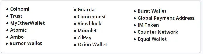 wallets which accepts .crypto domain