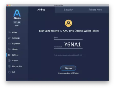 atomic wallet airdrop