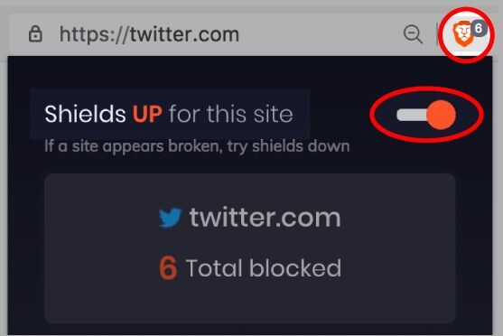 toggle brave shield