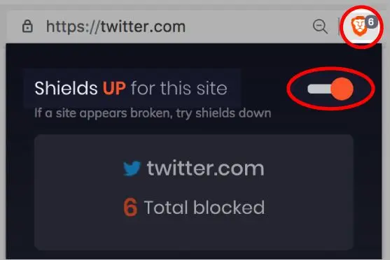 toggle brave shield